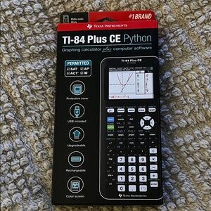 Texas Instruments TI-84 Plus CE Python Graphing Calculator - Black